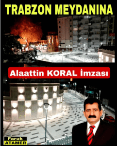 Trabzon Meydanı’na Bayburt Taşı Dokunuşu: Koral Madencilik’ten Bir Sanat Eseri